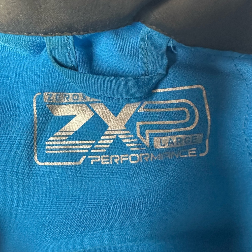 ZeroXposure Performance Jacket Mens Large Blue Full Zip Long Sleeve Windbreaker - Picture 5 of 11